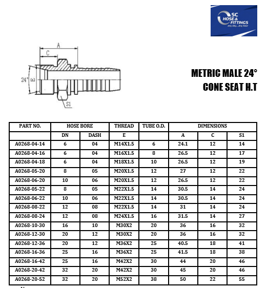 A0268 - Stem - Male Tube