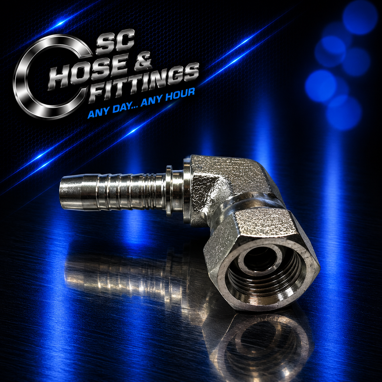 B0217 - Stem Compact 90* - BSPP Female Swivel