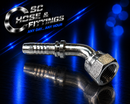 J0217 - Stem Swept 45* - BSPP Female Swivel