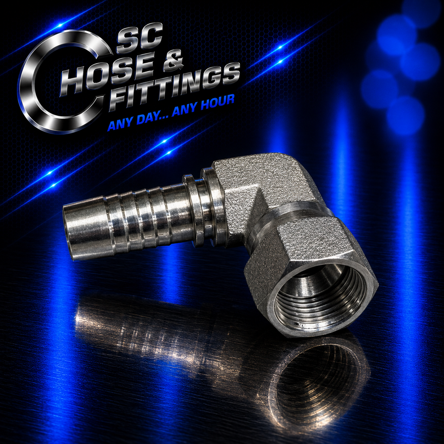 B0253 - Stem Compact 90* - JIC Female Swivel