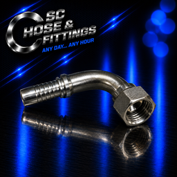 G0253 - Stem Swept 90* - JIC Female Swivel