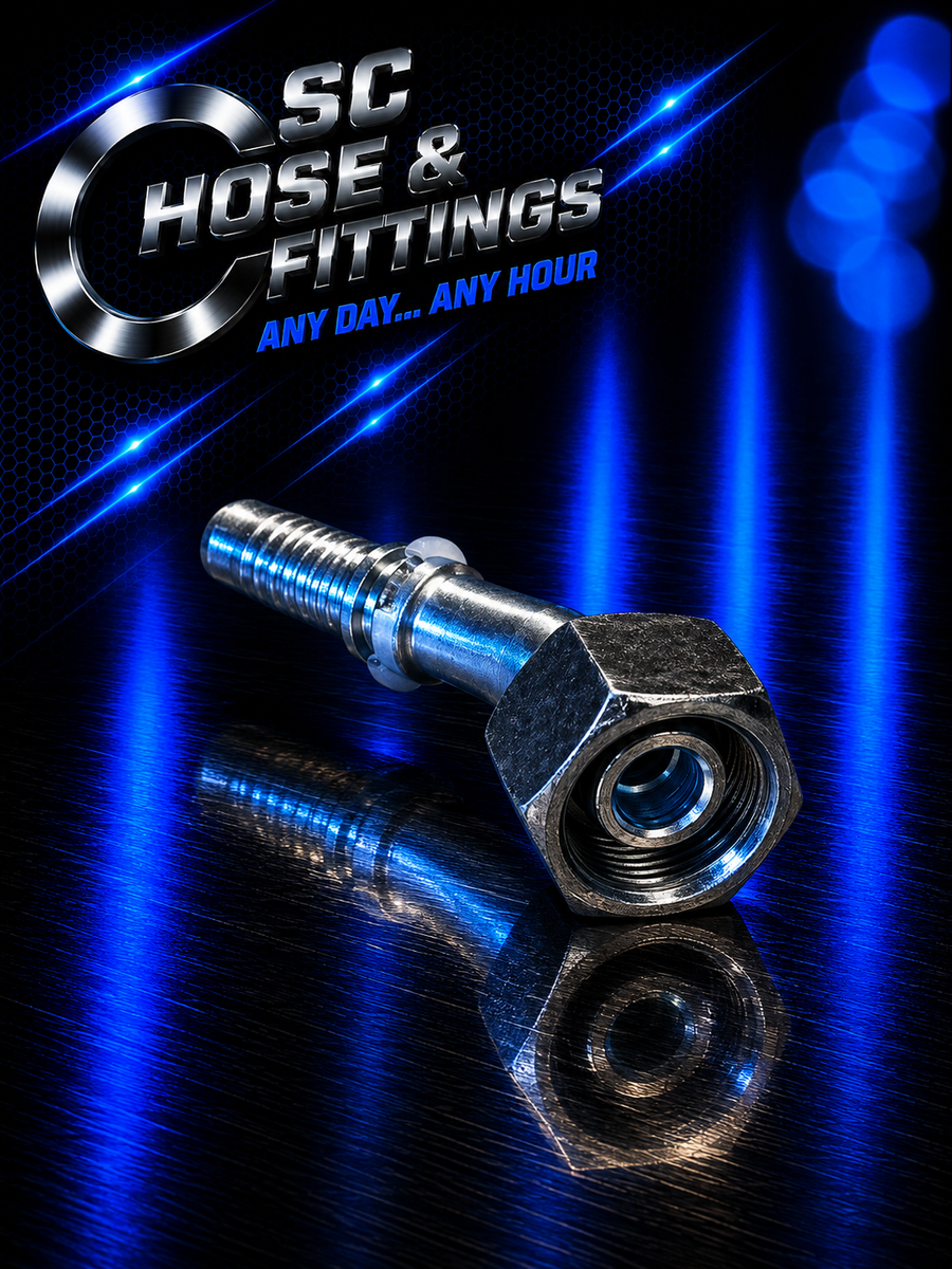 J0269 - Stem 45* - Metric Female Swivel