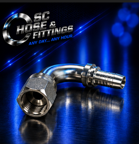 G0289 - Stem Swept 90*- ORFS Female Swivel